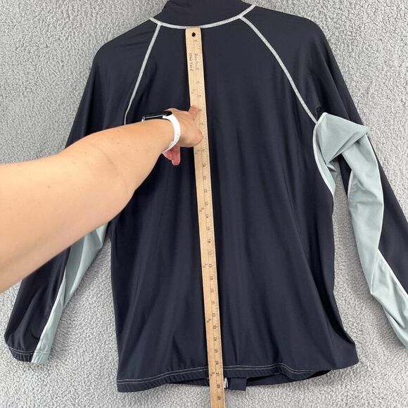 DuckSkinz UV + H2O Armor by SPZ Black Lightweight Zip-Front Jacket Men's XL - Picture 9 of 11